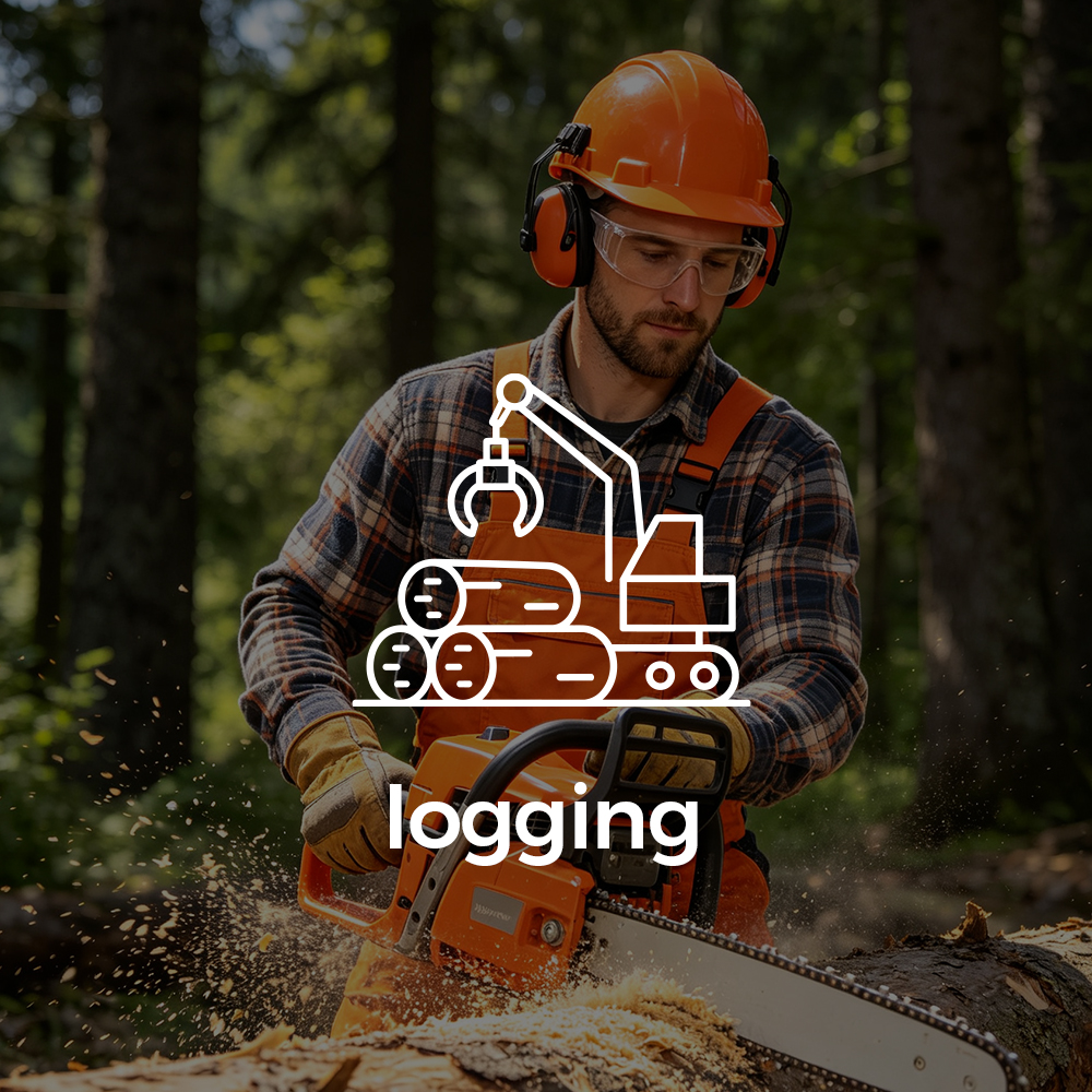 CrystalShield™ helmet face protection for logging and chainsaw operations