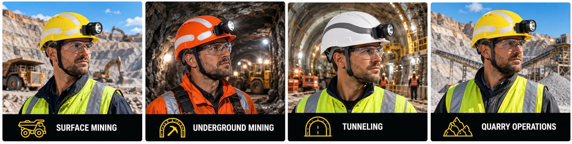 Mining Safety Helmets for Mining and Quarry Applications Mining safety helmets for surface mining underground mining tunneling and quarry operations