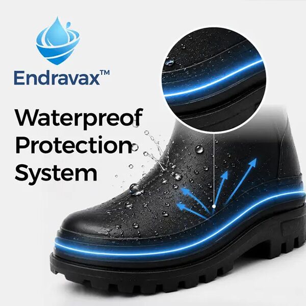 Waterproof Protection for Mining Wellington Boots Endravax waterproof PVC construction for mining Wellington boots in wet conditions