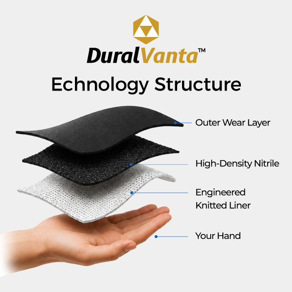 DuralVanta™ Abrasion Resistance mining gloves with DuralVanta™ abrasion resistant technology for harsh mining environments