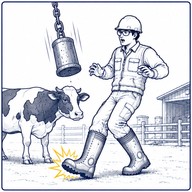 Impact Protection for Agriculture Wellington Boots Agriculture safety Wellington boots for livestock and impact hazards
