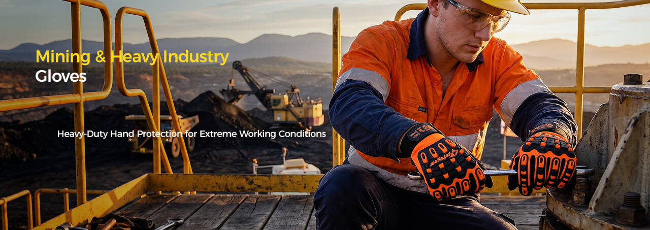Safeyear mining gloves providing heavy-duty hand protection for workers in mining and industrial environments Mining & Heavy Industry Gloves for Hand Protection