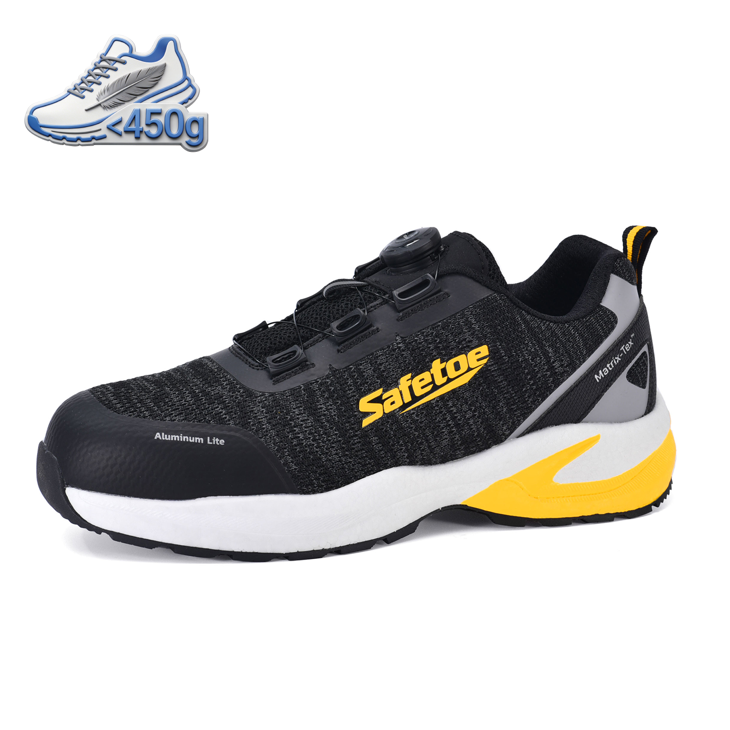 Aluminum Toe Summer Working Safety Shoes  Anti-Slip for Logistics Workers L-7609 Yellow
