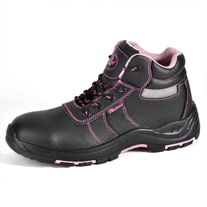 Steel Toe Women Work Boots M-8183 Pink