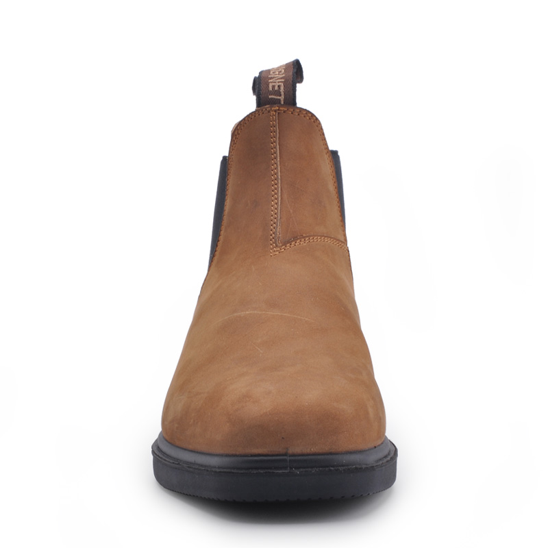 Brown Slip On Safety Boots M-8316