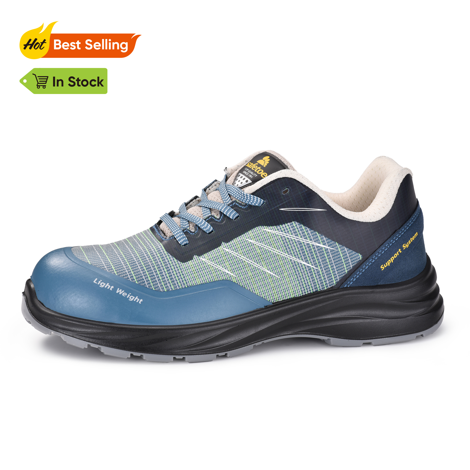 Safety Sneakers Men Shoes Work  Lightweight Breathable L-7572