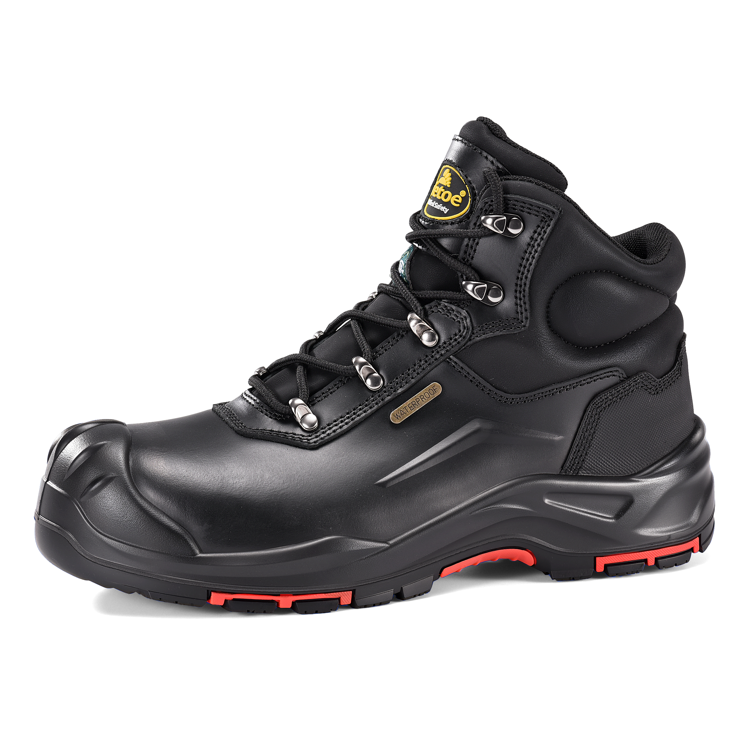 CSA certified waterproof composite toe safety boots M-8565 with leather construction