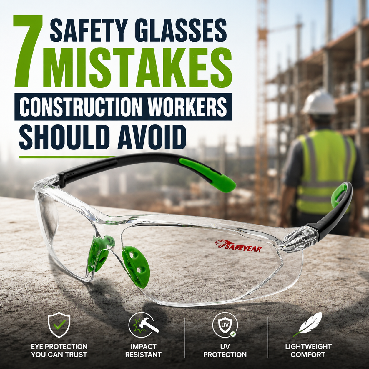7 Safety Glasses Mistakes Construction Workers Should Avoid