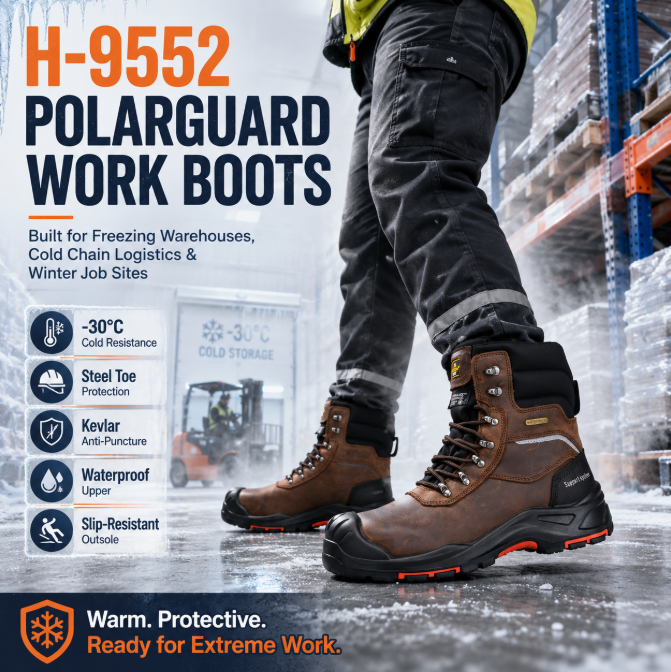H-9552 PolarGuard Work Boots: Ultimate Protection in Extreme Cold