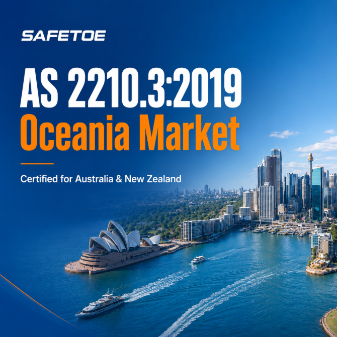SAFETOE Safety Shoes Successfully Achieve AS 2210.3:2019 Certification – Opening the Oceania Market
