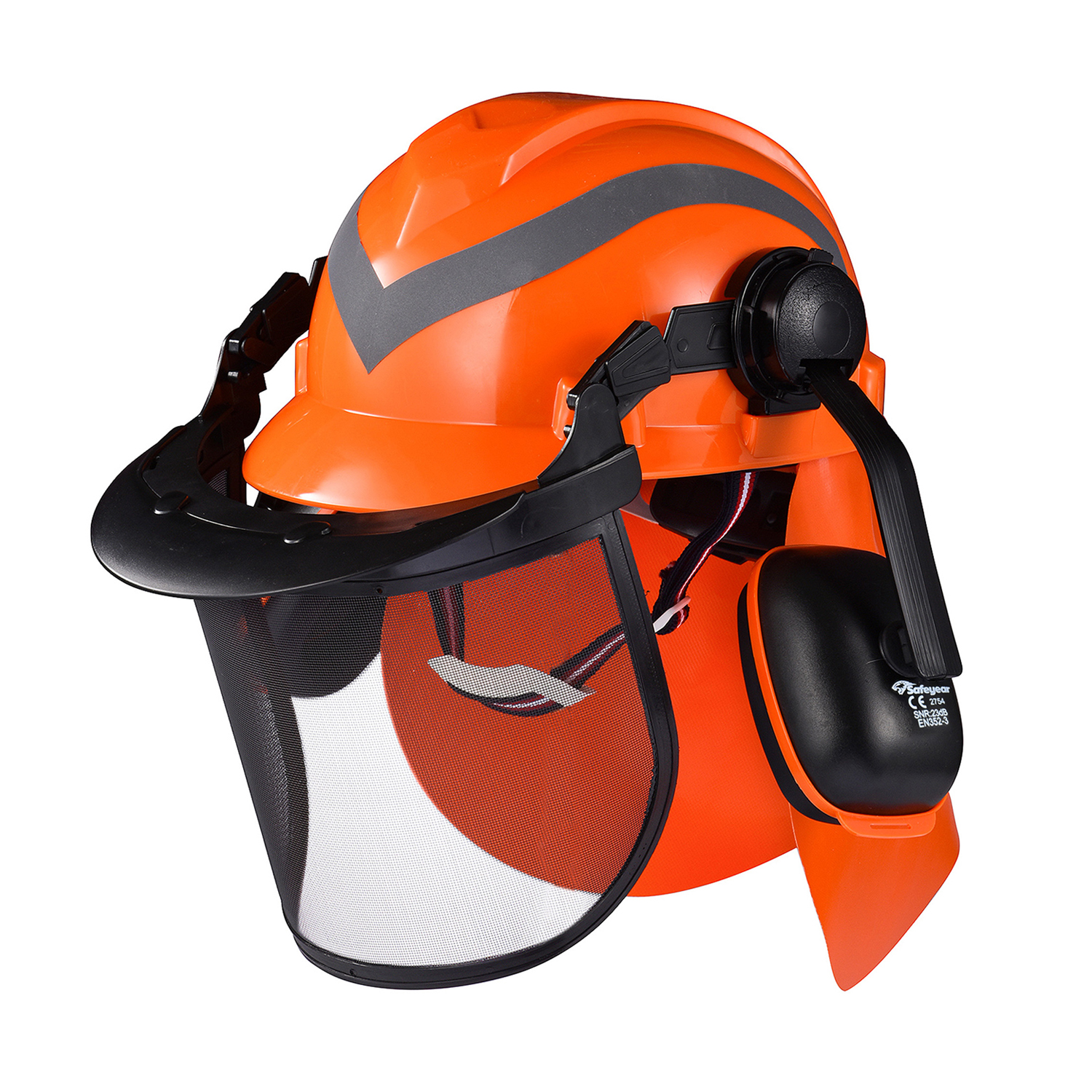 Forest Helmets With Face Shield M-5009 Orange