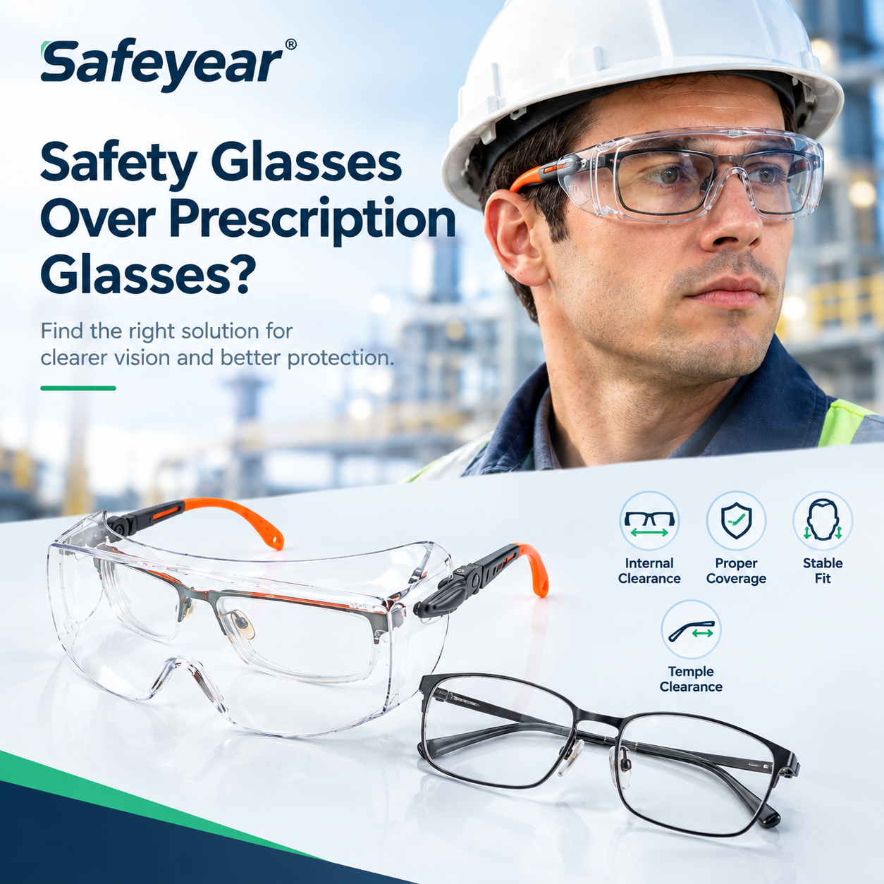 OTG Safety Glasses: How To Wear Safety Glasses Over Prescription Glasses