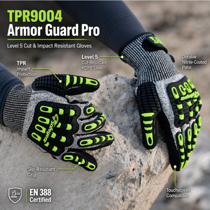 Level 5 Cut & Impact Resistant Gloves — Built for High-Risk Work Environments
