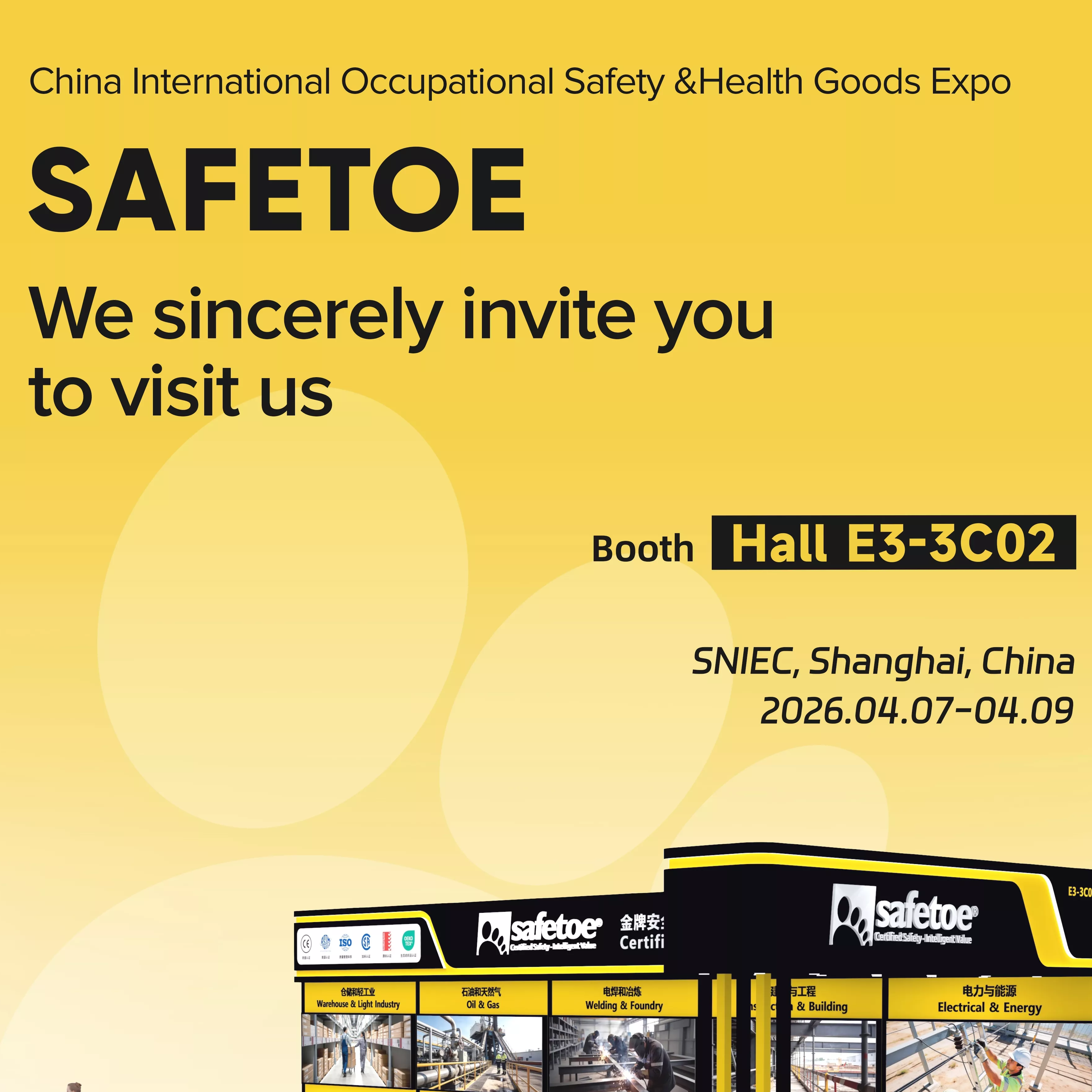 Meet SAFETOE at CIOSH 2026 - Shanghai