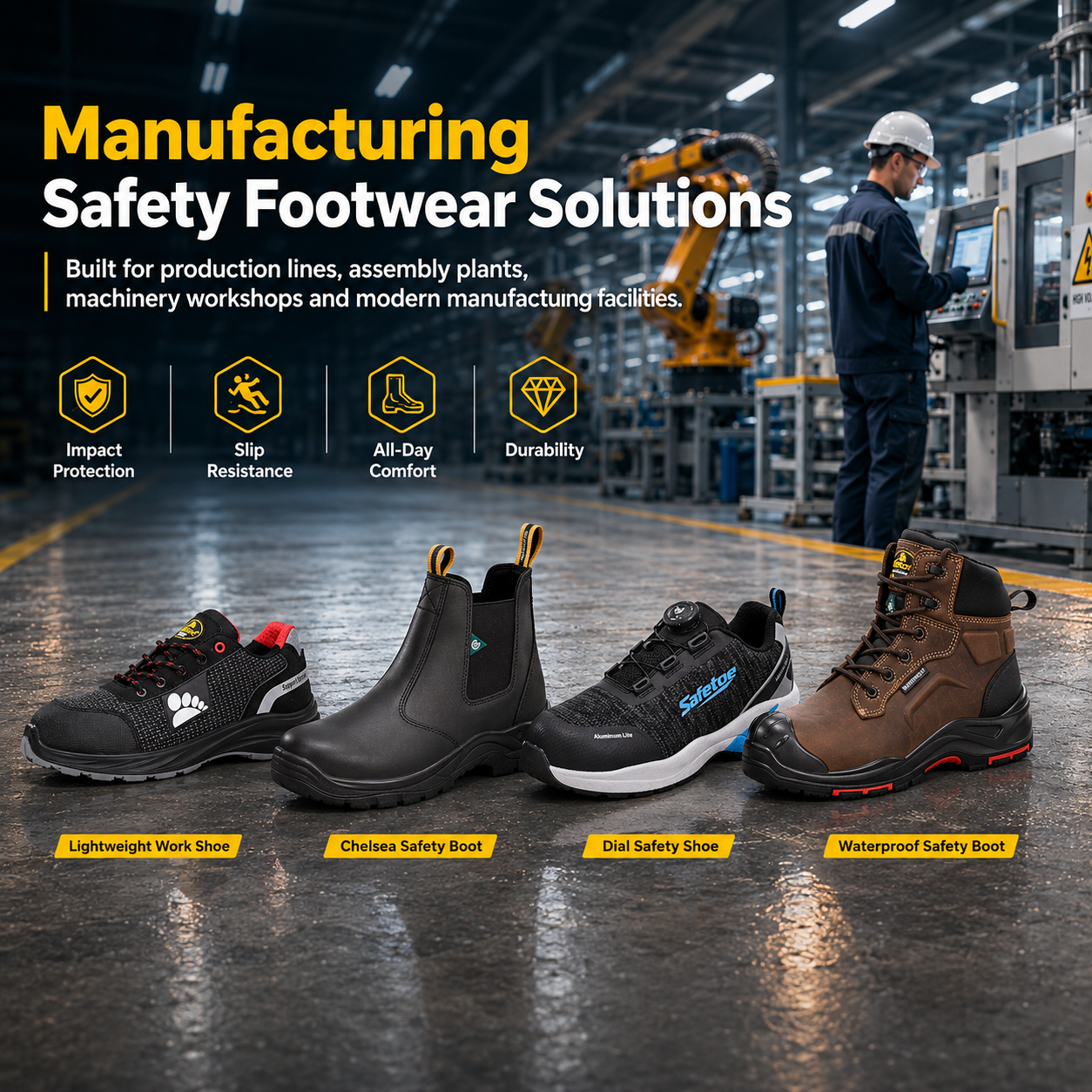 How to Choose the Best Safety Boots for Manufacturing Workers
