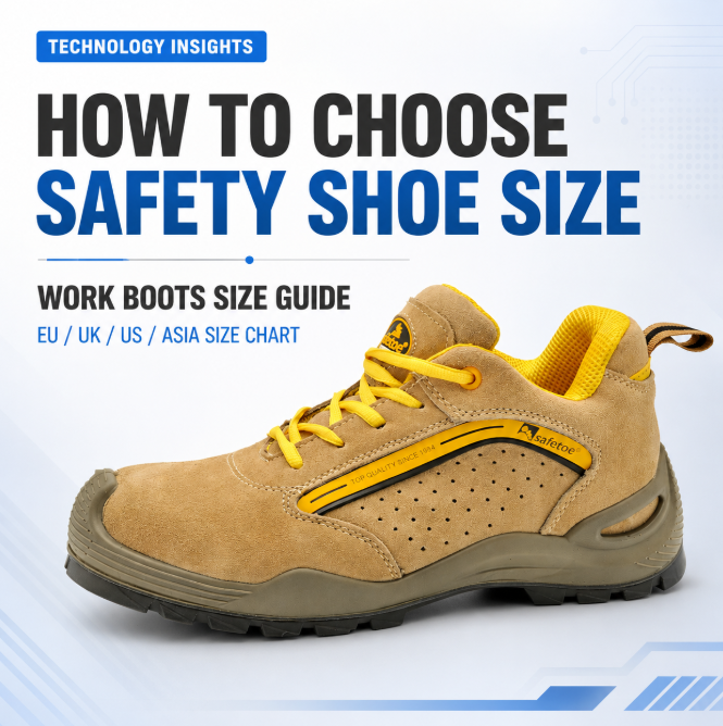 Safety Shoe Or Work Boots Size