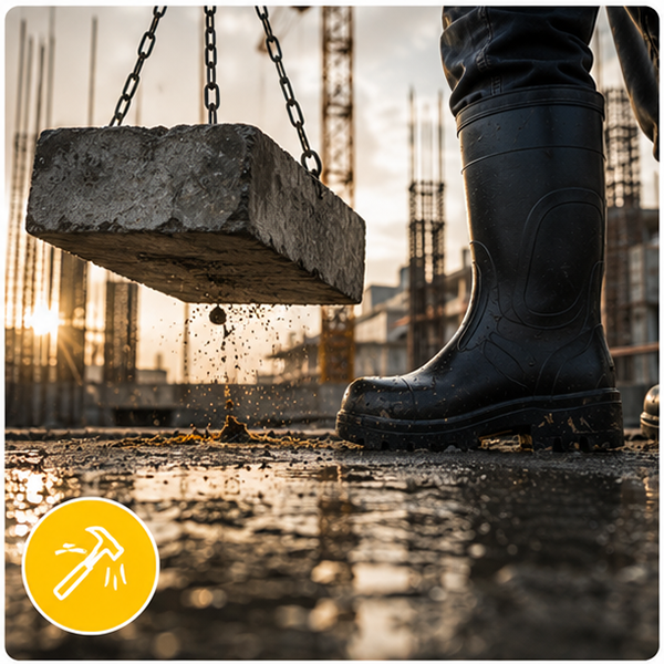 4.Construction Gum boots