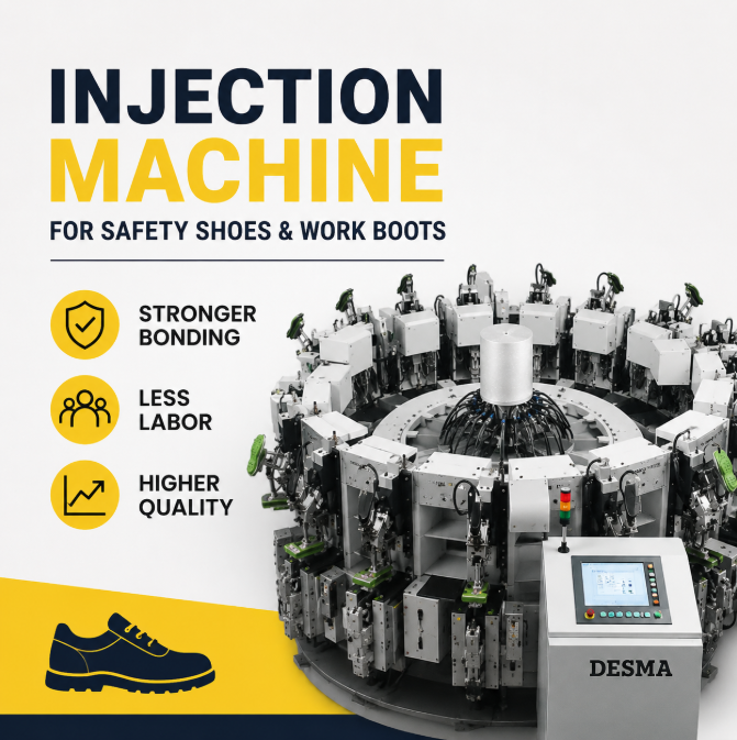Desma Injection Machine for Safety Shoes & Work Boots Manufacturer