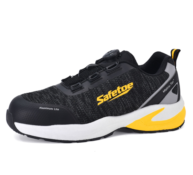 Aluminum Toe Summer Working Safety Shoes Anti-Slip for Logistics Workers L-7609 Yellow
