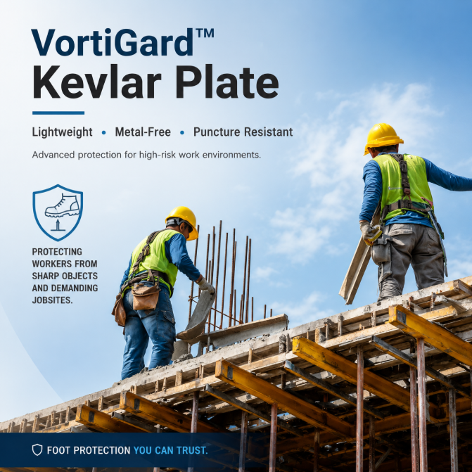 VortiGard™ Kevlar Plate | Lightweight, Strong, and Reliable Puncture-Resistant Safety Solution